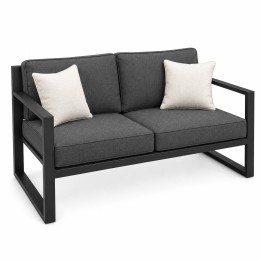 Loft Garden Sofa, studio view with cushions