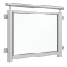 French Balcony with Glass Infill, line drawing
