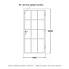 Reference drawing; dimensions and construction confirmed in the quotation