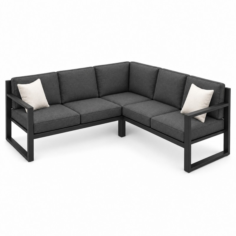 Canapé de jardin Loft, concept d'angle en L — configuration supplémentaire, hors fourniture standard