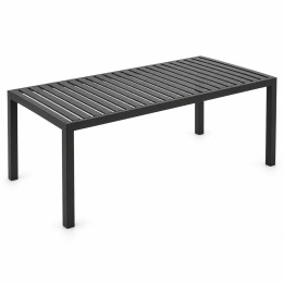 Steel Garden Dining Table, studio view