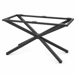 Piètement de table araignée en acier, vue en studio