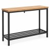 Loft Console Table in Steel and Oak, studio view