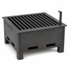 Feuerschale aus Stahl mit Grillrost, Studioansicht