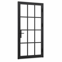 Crittall-Style Loft Door with Muntin Grid, studio view