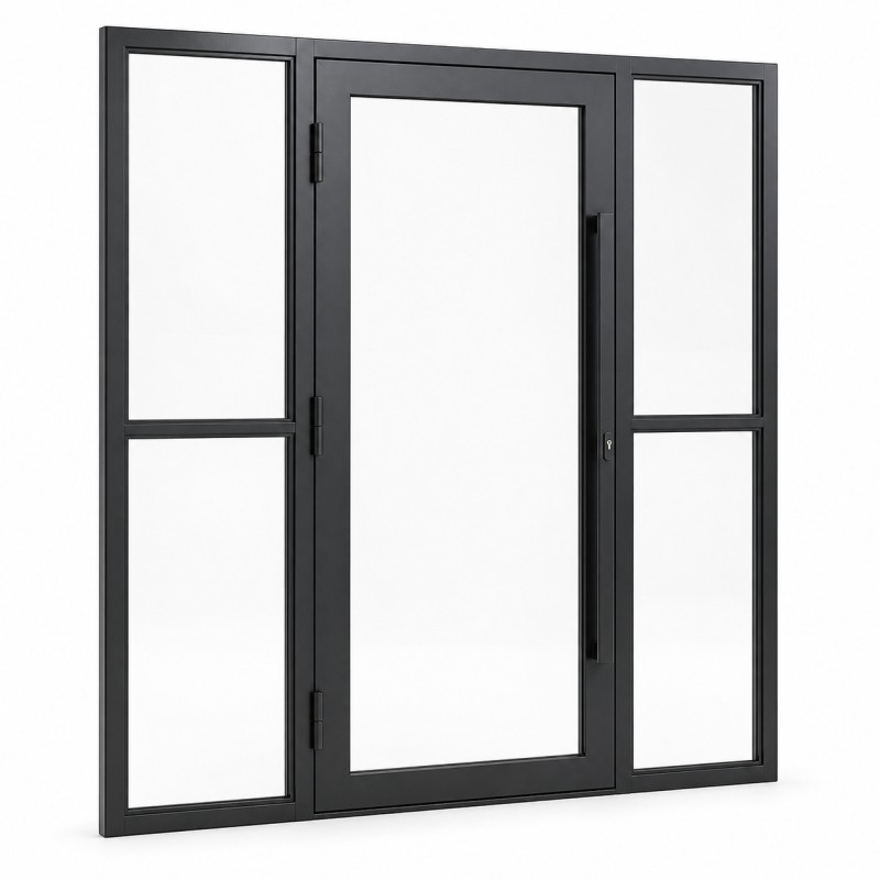 Glazed Steel Entrance Vestibule, studio view