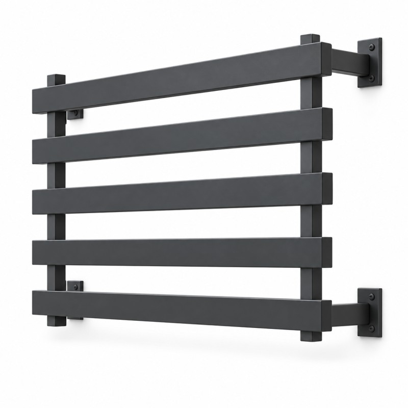 Balcon à la française à profilés horizontaux ancré dans l'isolant, vue studio