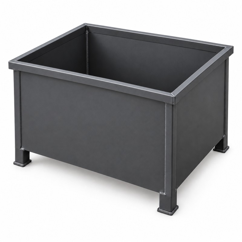 Steel Collection Container for Production Waste, studio view