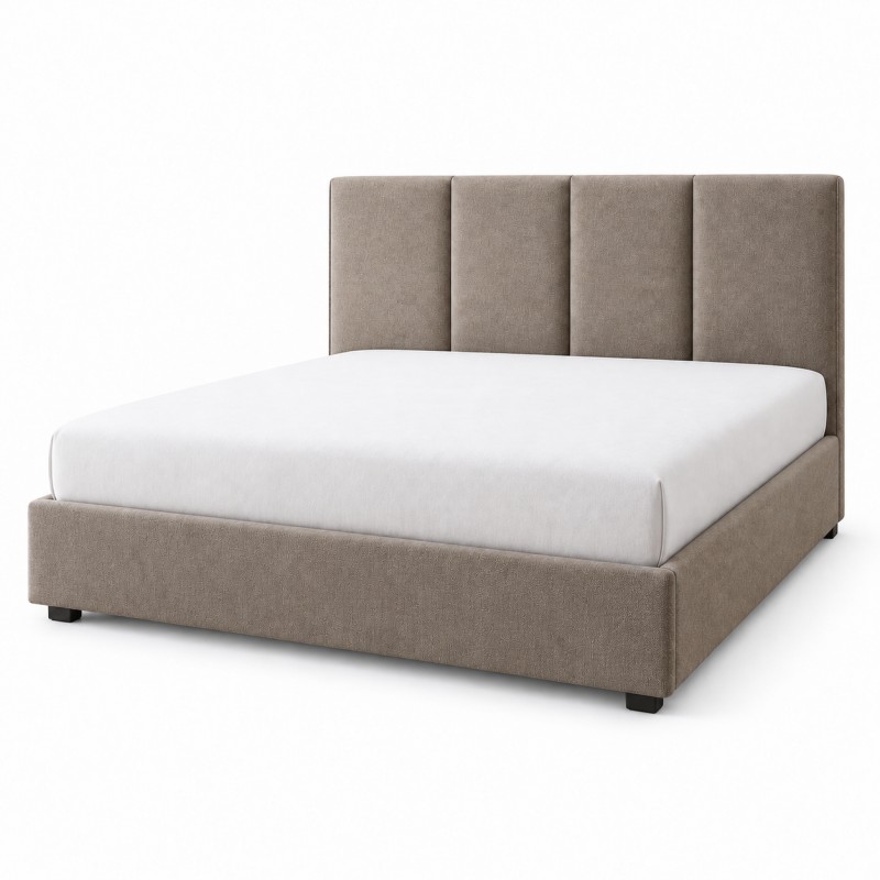 Upholstered Bed for a 180 x 200 cm Mattress, studio view with mattress